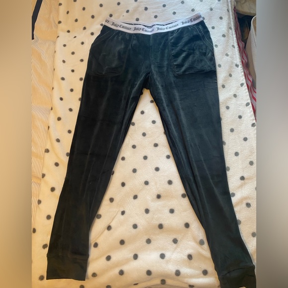 Black sparkly juicy couture jogger pj set size medium - Picture 2 of 8